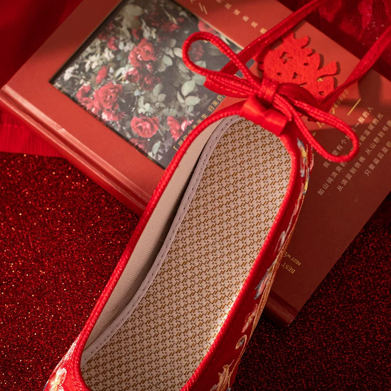 Bliss - Embroidered Hanfu Bridal Shoes