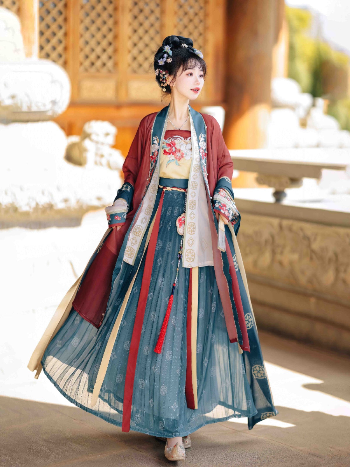 Cherry Lips 点绛唇 - Song Dynasty Style Qiyao Ruqun Hanfu