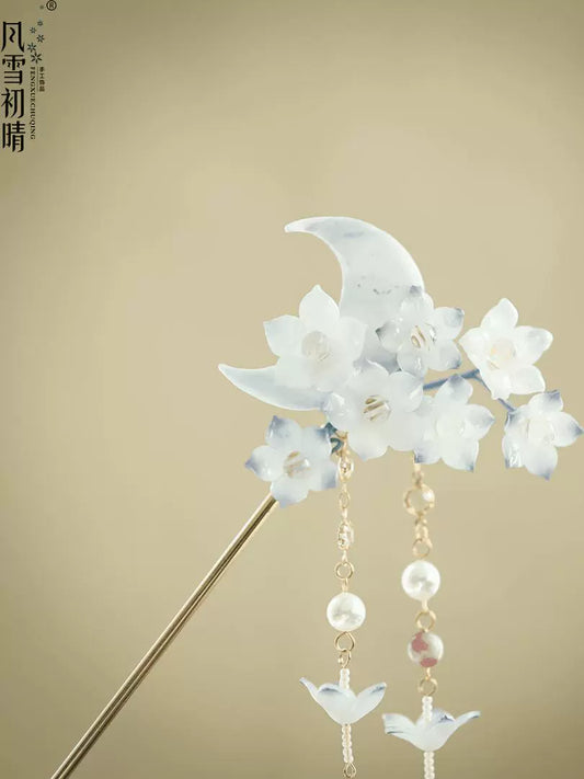 Hair Stick: Pearl Moon