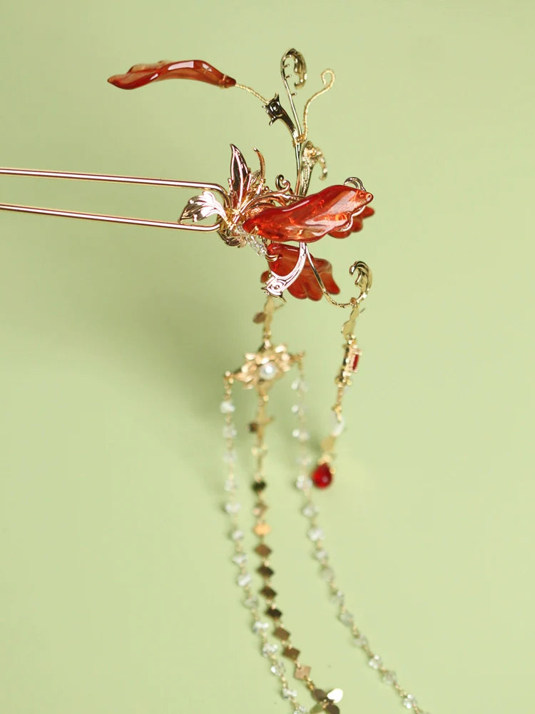 Hair Pin: Red Fox
