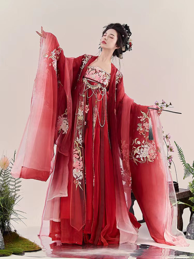 Drunken Winds - Tang Dynasty Style Hanfu Dress Heziqun