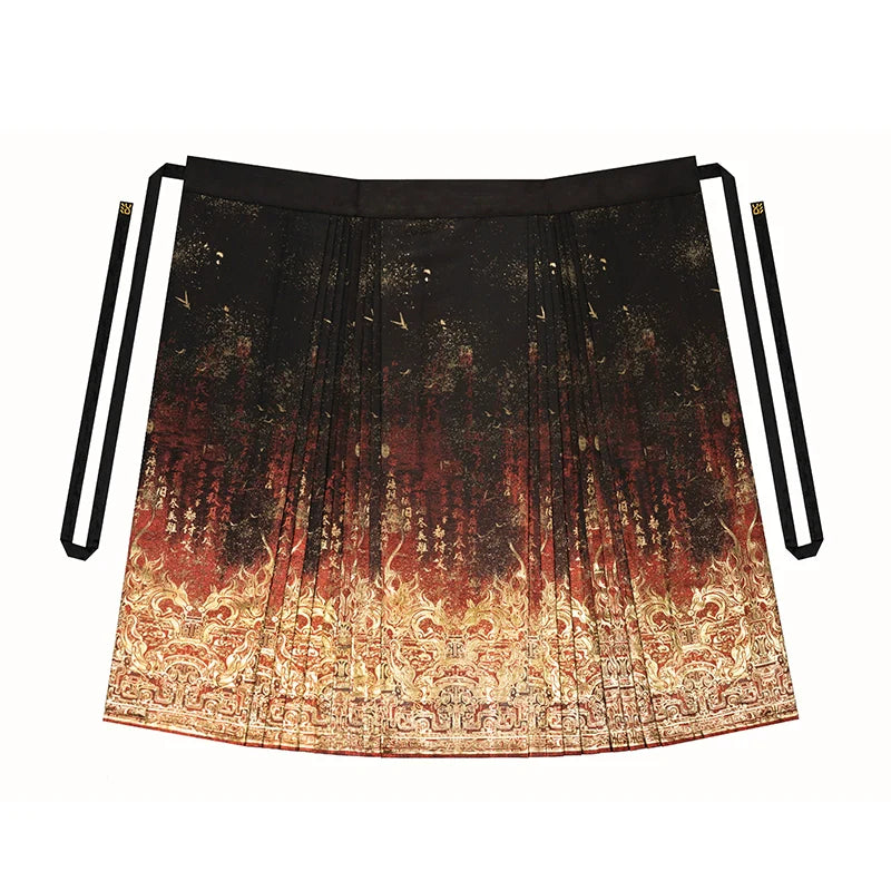 Ming Dynasty Modern Hanfu, Mamianqun, Dansha 丹砂 (Preorder)