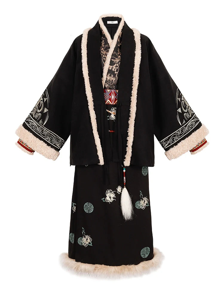 Song Dynasty Hanfu, Qiyao Ruqun, Cangxuan 苍弦