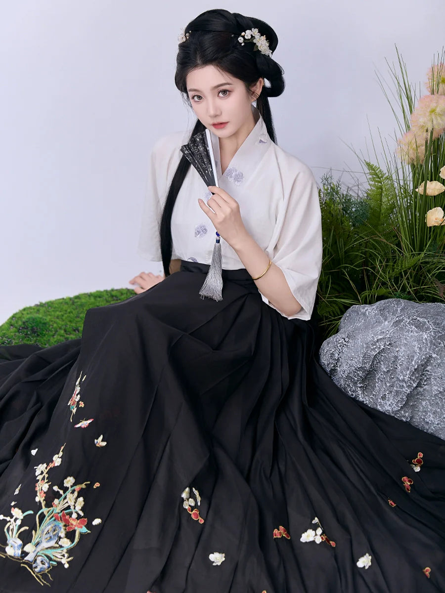 Linglong - New Chinese Style Ming Dynasty Hanfu Matching Set