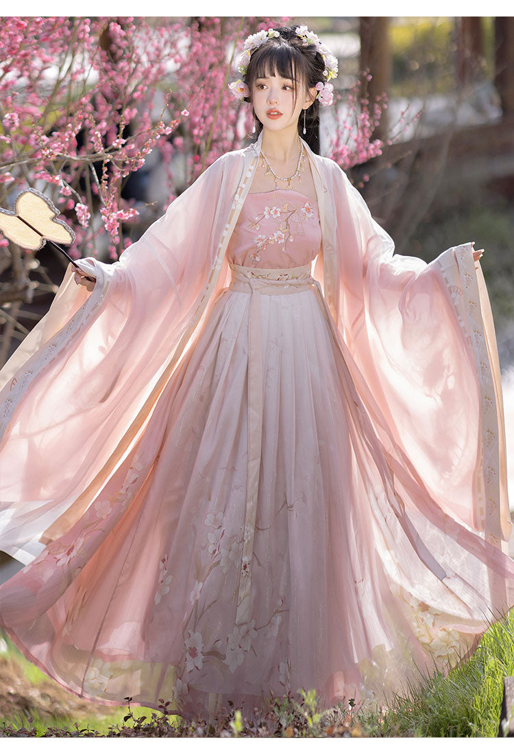 Cherry Blossoms - Song Dynasty Style Qiyao Ruqun Hanfu