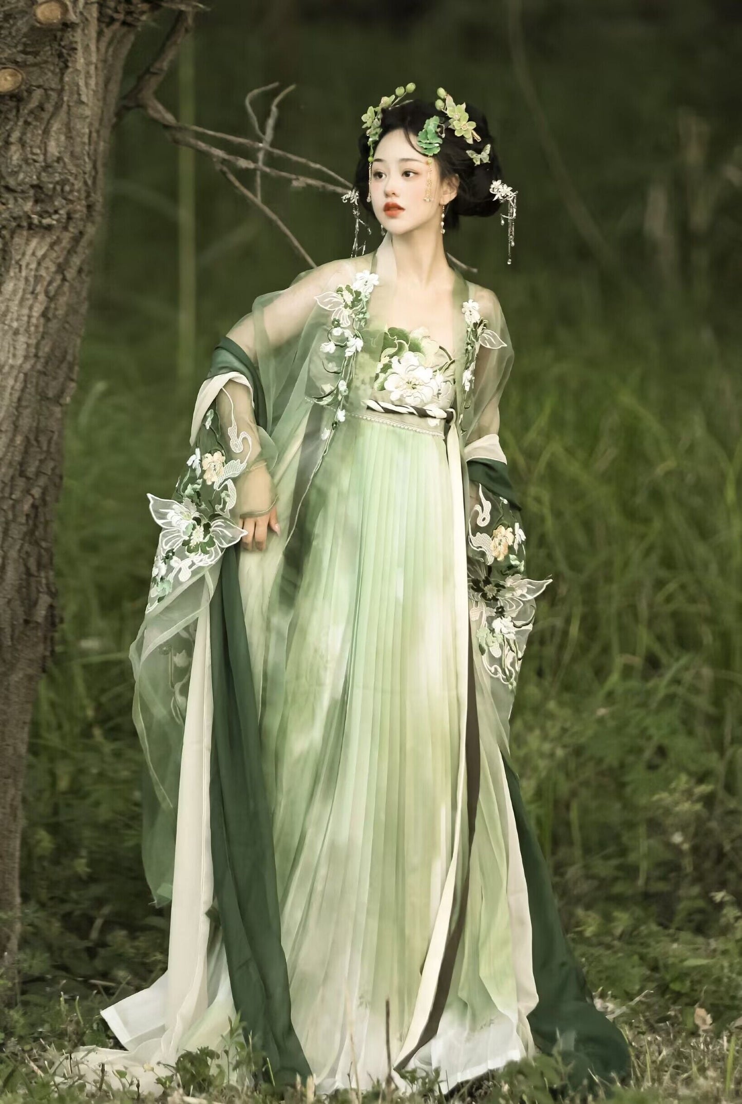 Peppermint - Tang Dynasty Style Hanfu Dress Heziqun