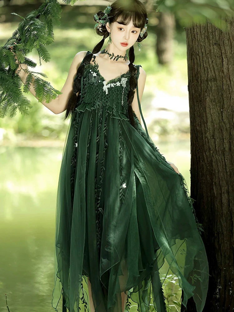Qi Lolita Tang Dynasty Hanfu, Forest