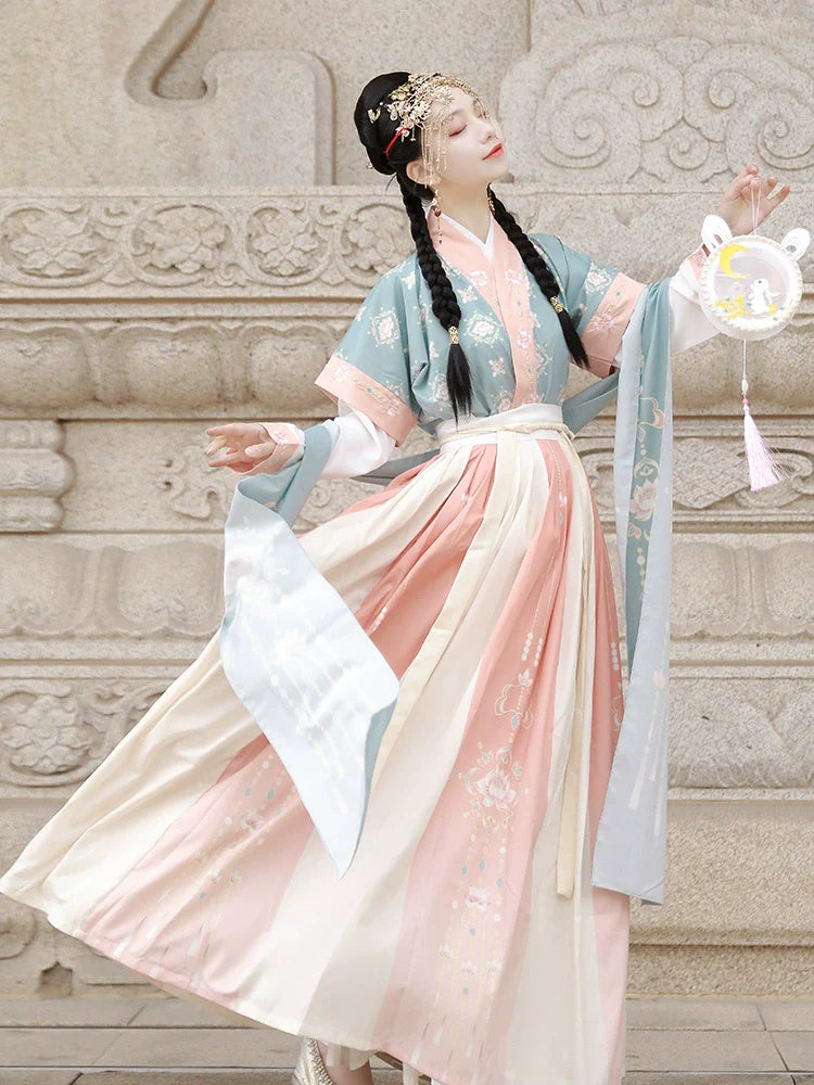 Lantern Fate 灯缘 - Tang Dynasty Style Beizi Qiyao Ruqun