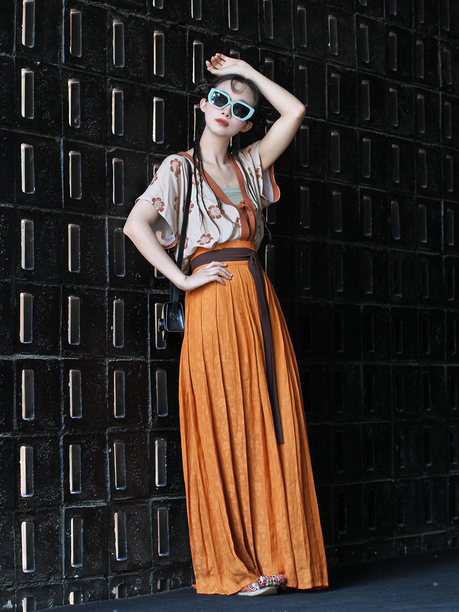 Hua Lin 花临 - Tang Dynasty Modern Style Beizi Qiyao Ruqun