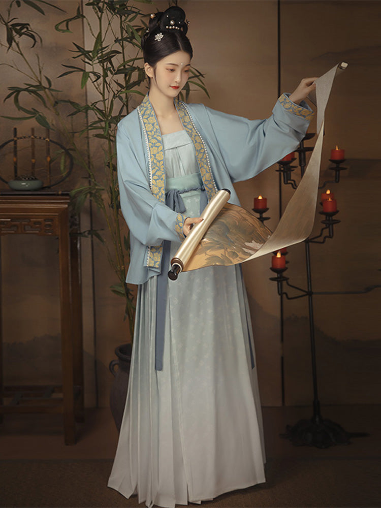 Begonia Fall 海棠落 - Song Dynasty Style Qiyao Ruqun Hanfu