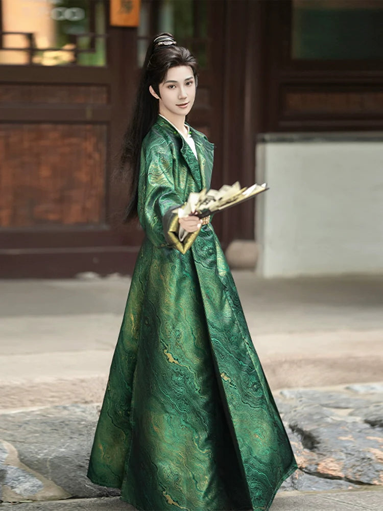 Tang Dynasty Round Collar Robe - Haiyan 海晏