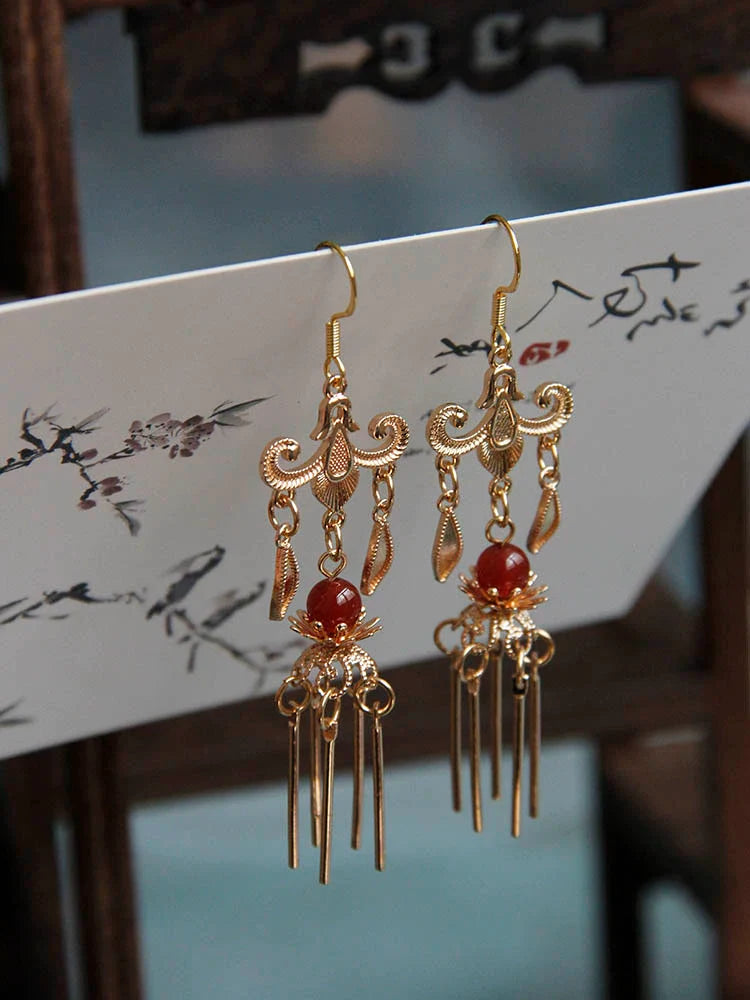 Ancient Chandelier Chinese Style Earrings