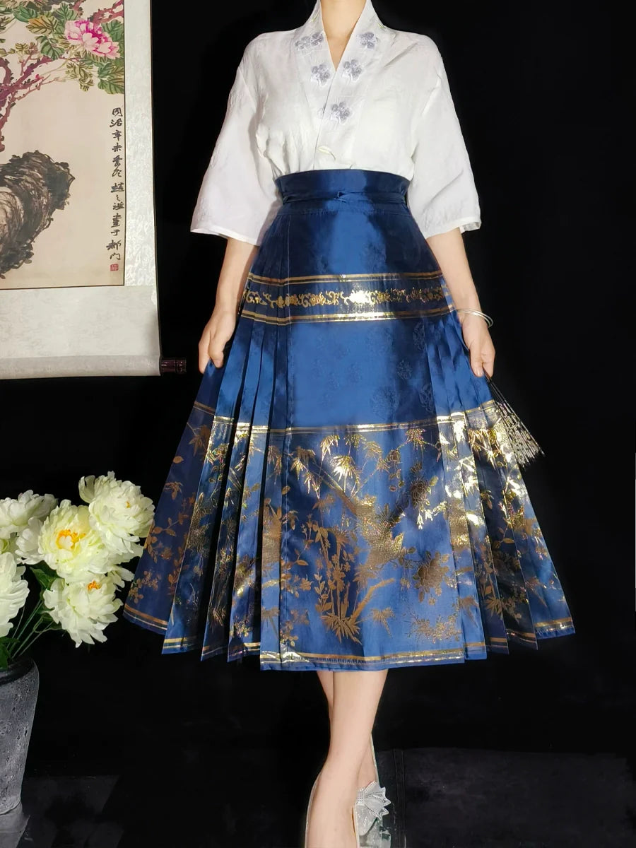 Golden Bamboo - New Chinese Style Ming Dynasty Hanfu