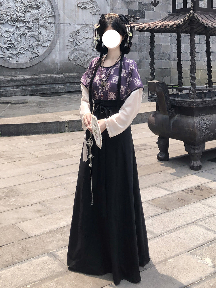 Amethyst Rich Flowers 有钱花 - Plus Size Tang Dynasty Hanfu