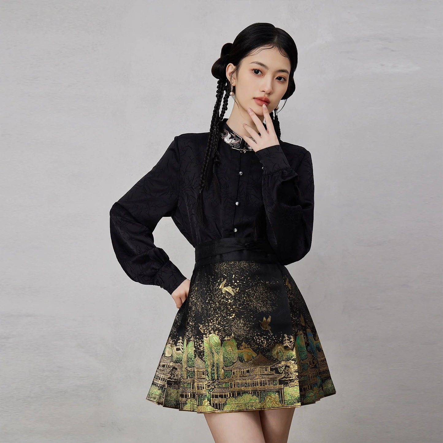 Ming Dynasty Modern Hanfu, Mamianqun, Penglai Immortal 蓬莱仙 (Preorder)