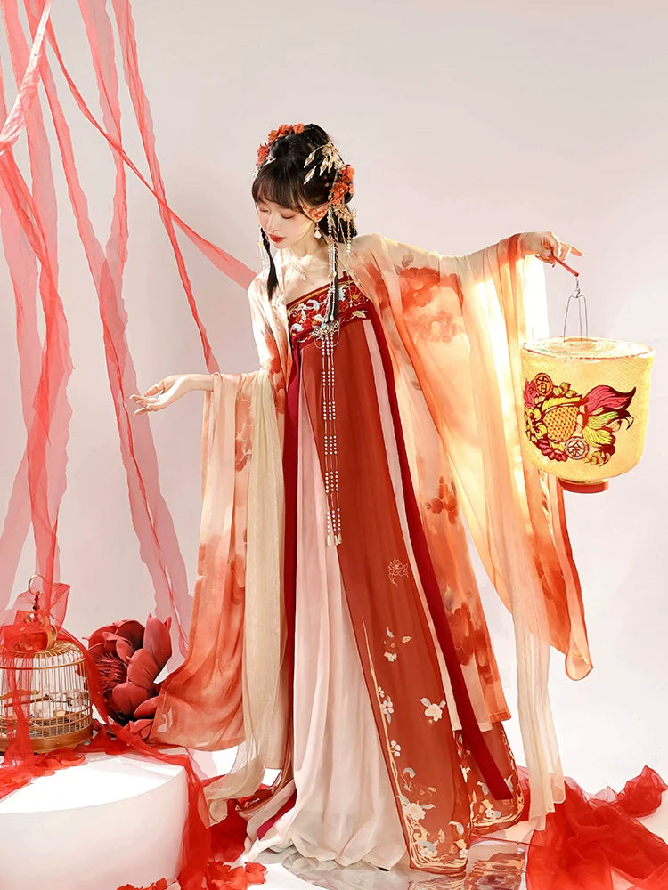 Chuntang 春棠 - Tang Dynasty Style Hanfu Dress Heziqun