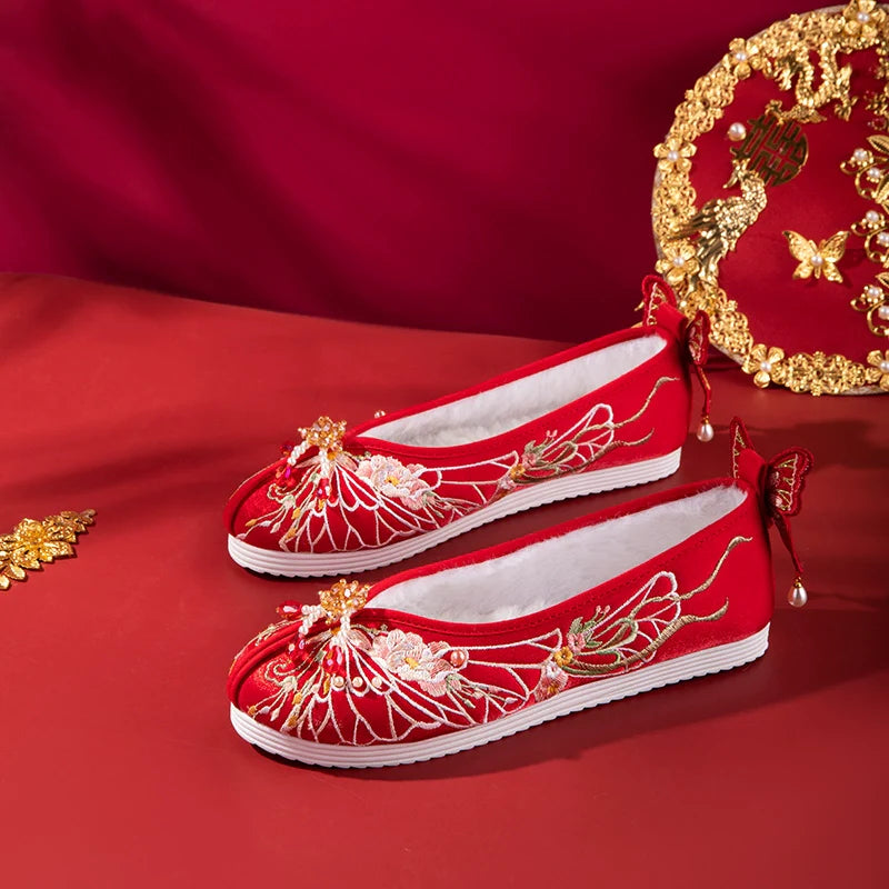 Lila - Embroidered Hanfu Bridal Shoes