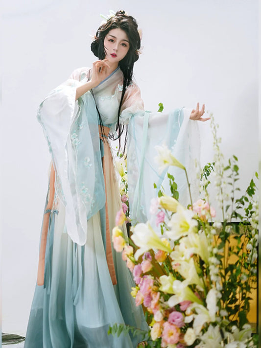 Pear Blossom Fall - Wei Jin Fairy Style Qiyao Ruqun