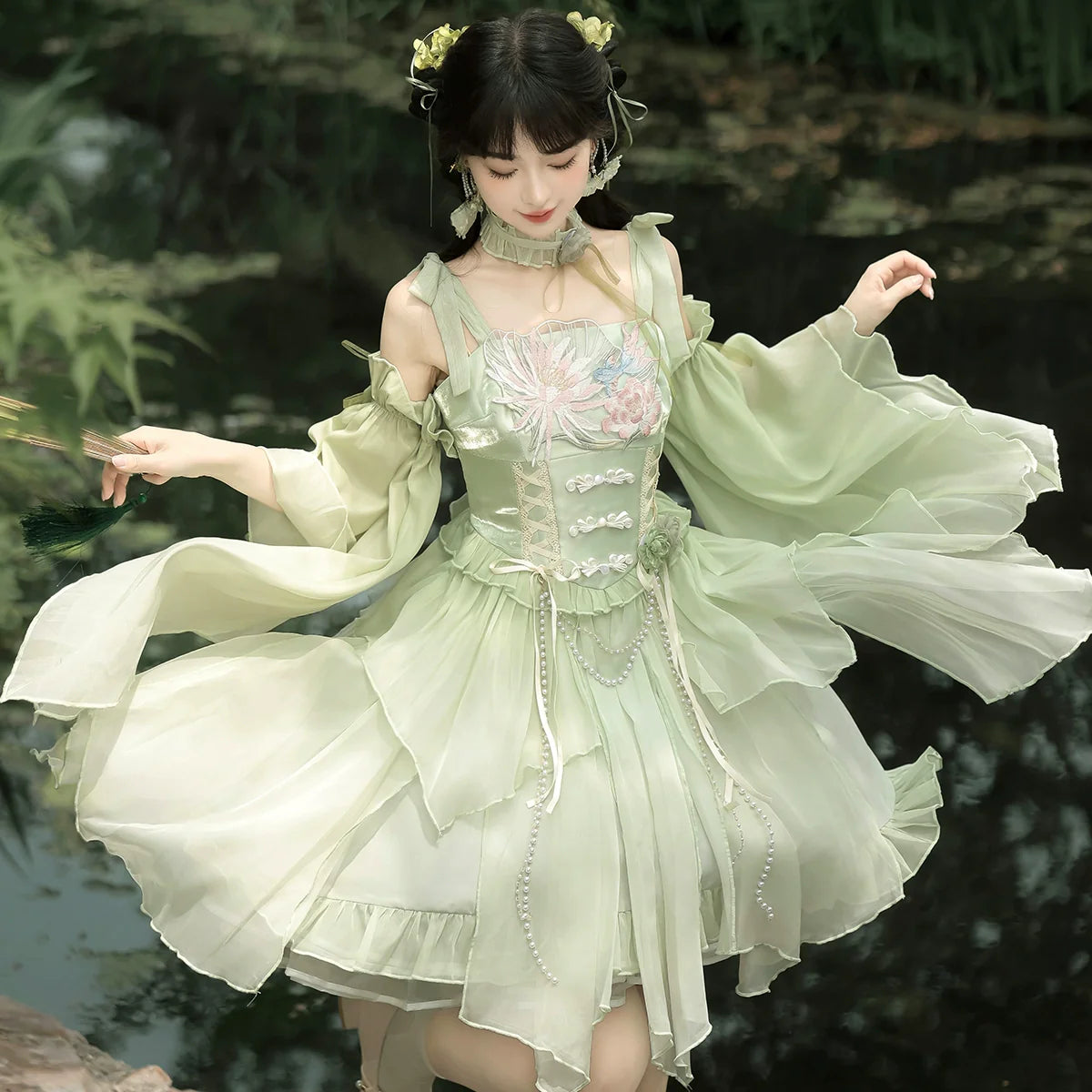 Qi Lolita Dress, Dew 清华露