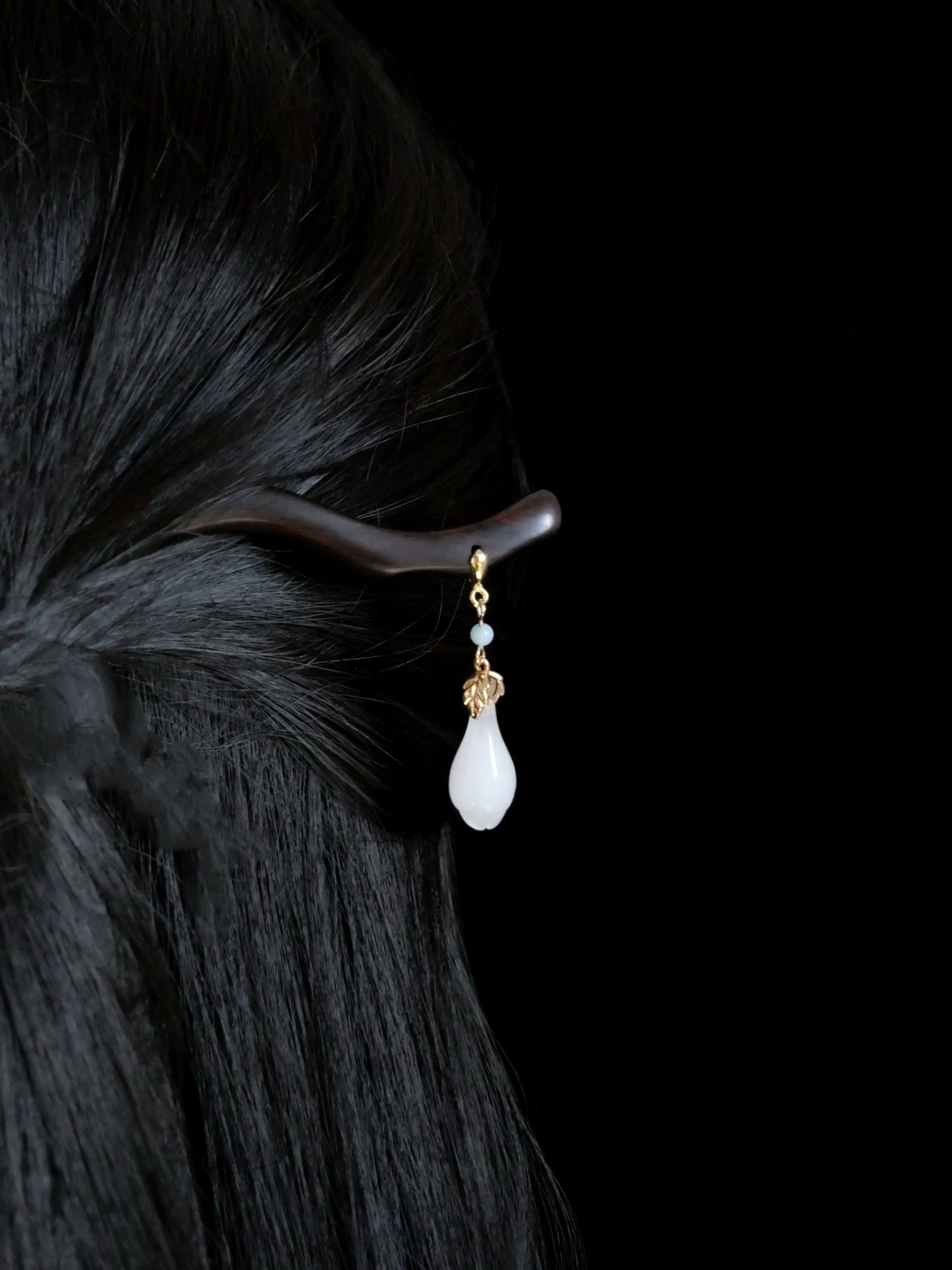 Ebony Hair Stick: Magnolia