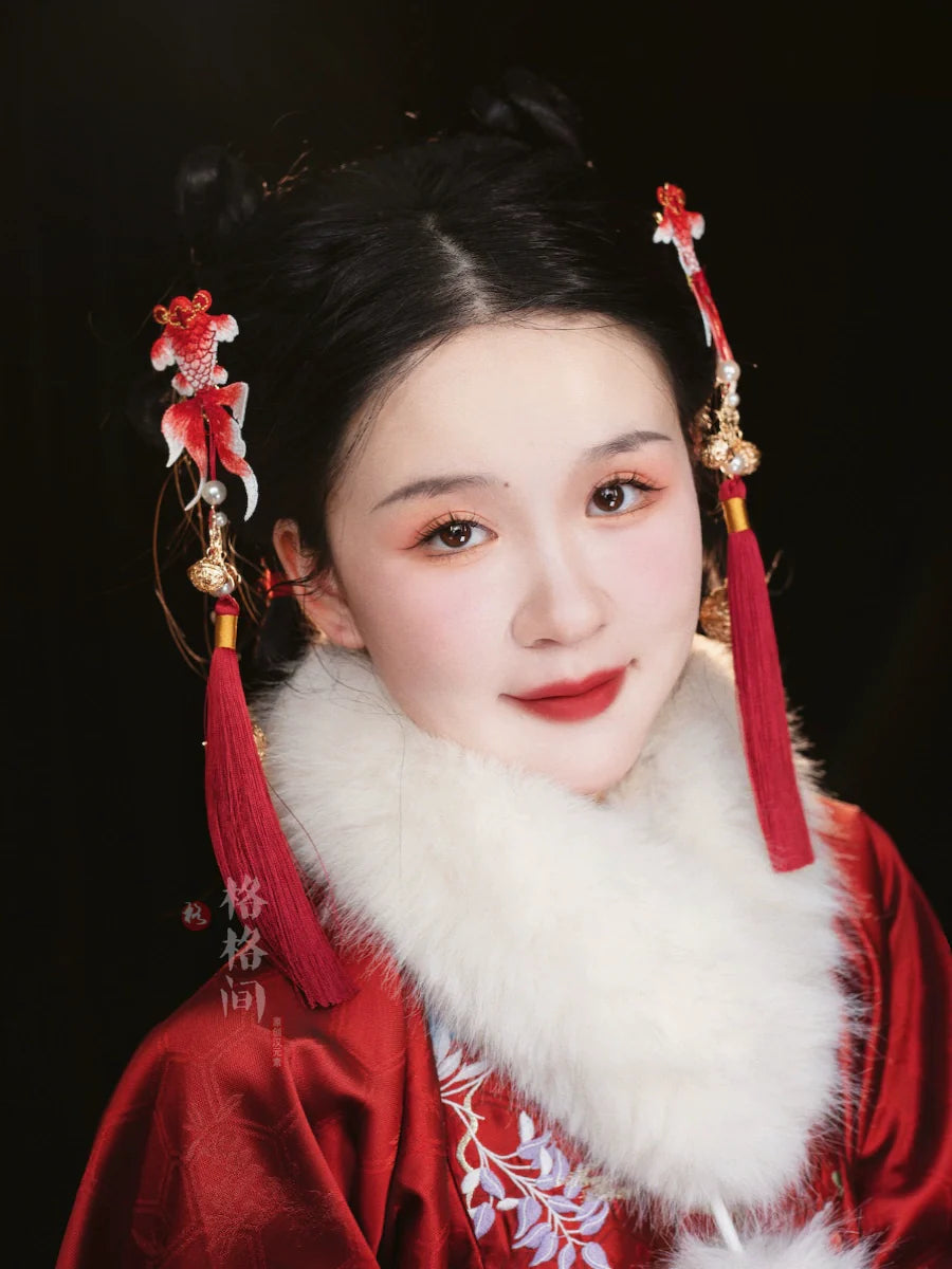 Chinese New Year Hanfu Hair Accessories: Koi