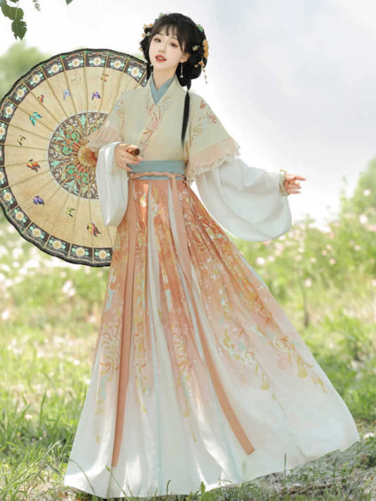 Dyeing Autumn 染秋 - Wei Jin Cottage Style Qiyao Ruqun
