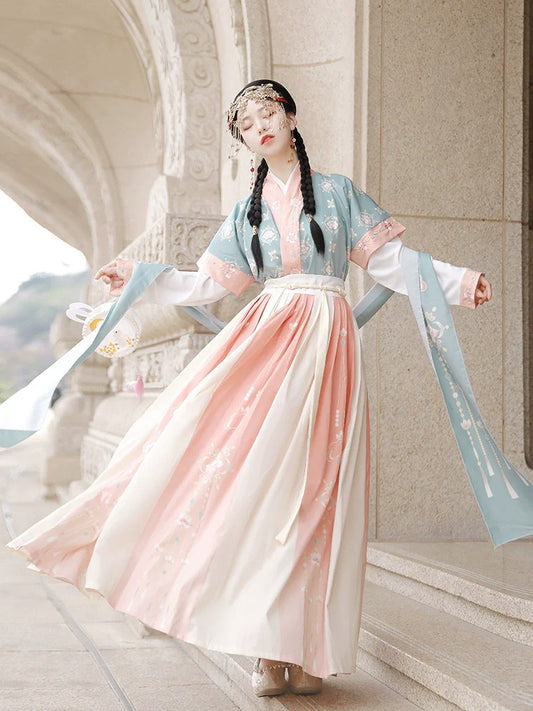 Lantern Fate 灯缘 - Tang Dynasty Style Beizi Qiyao Ruqun