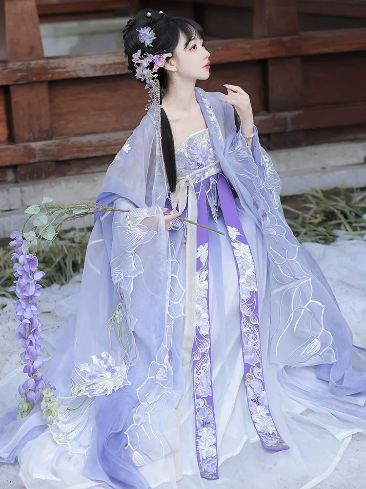 Fanghua - Tang Dynasty Style Hanfu Dress Heziqun