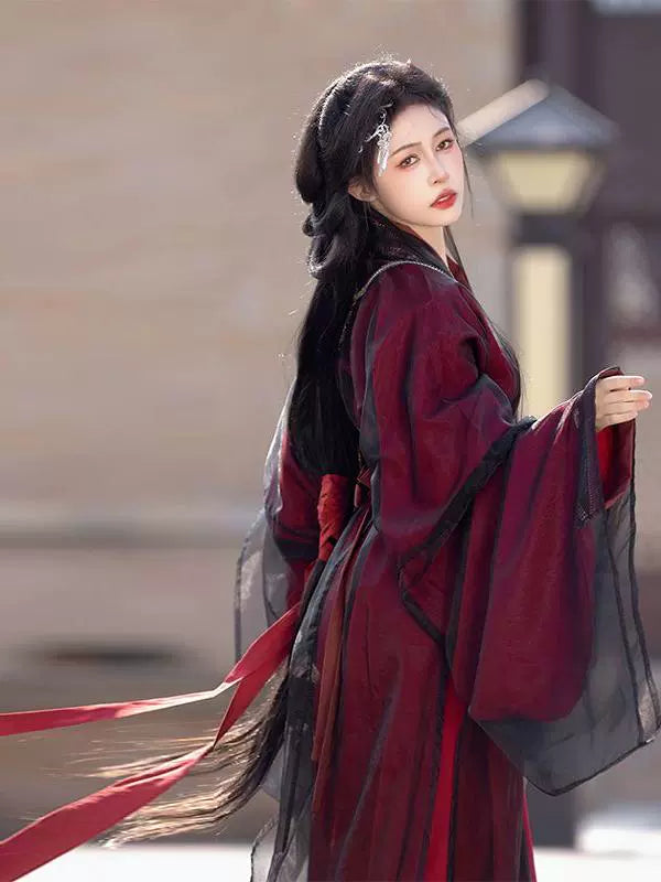 Cinnabar - Warring States and Han Dynasty Straight Hem Robe