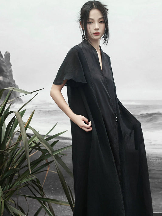 New Chinese Style Satin Dress: Space