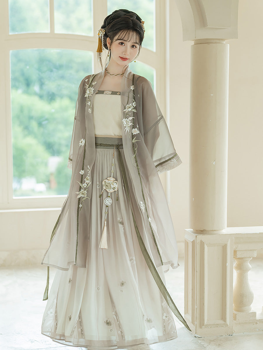 Twilight Spring 暮春 - Song Dynasty Style Qiyao Ruqun Hanfu