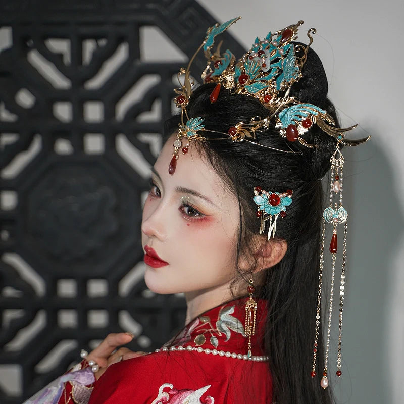 Chinese Wedding Hair Accessories: Magpie Phoenix