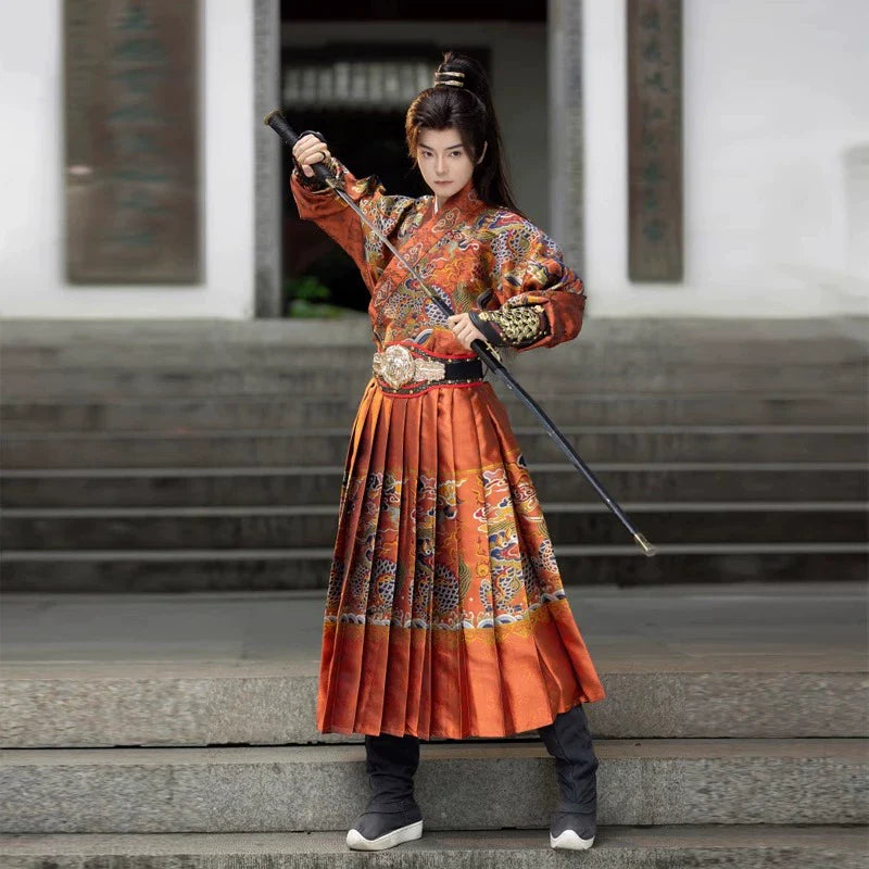 Ming Dynasty Jinyiwei Feiyufu - Burnt Orange