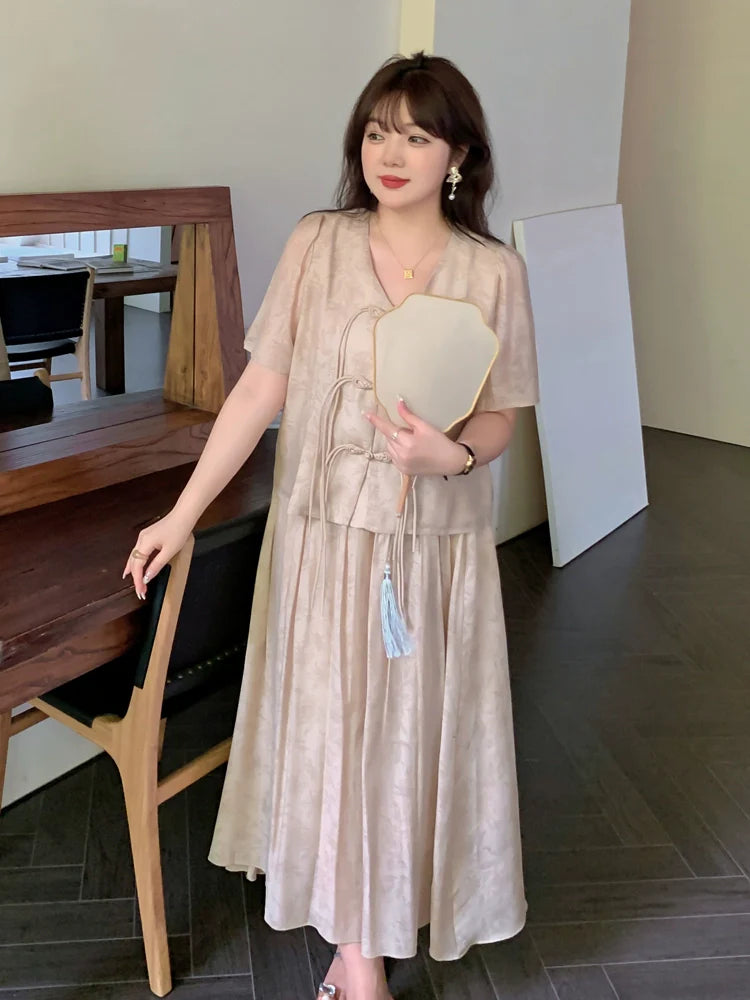 Deanne - New Chinese Style Cheongsam Matching Set
