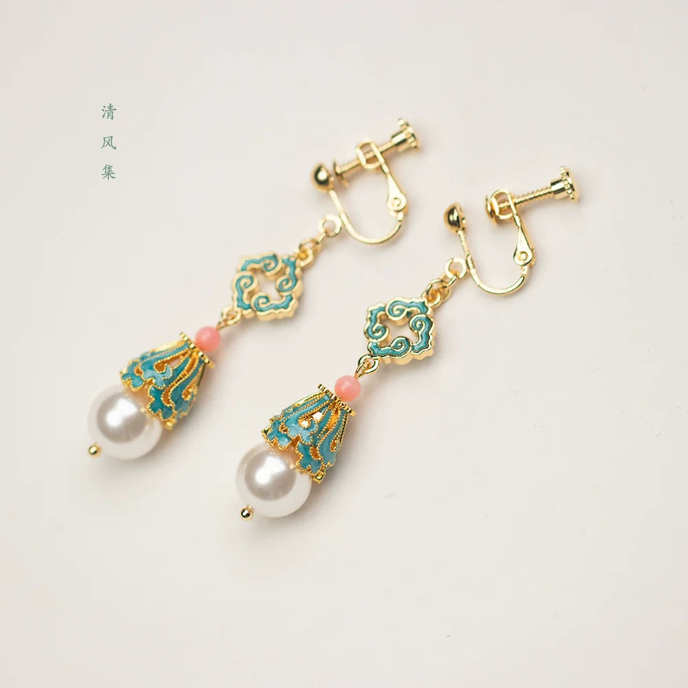 Antique Lady Chinese Style Earrings
