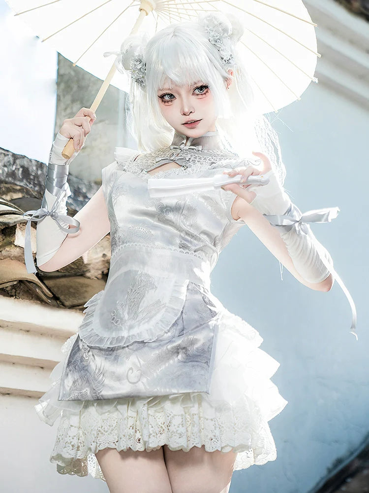 Qi Lolita Chinese Cheongsam Inspired, Moonlight