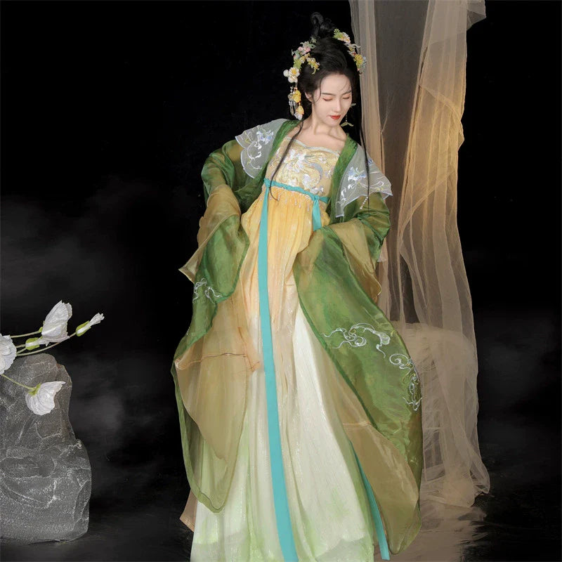 Linjiangshan 临江山 - Tang Dynasty Style Hanfu Dress Heziqun