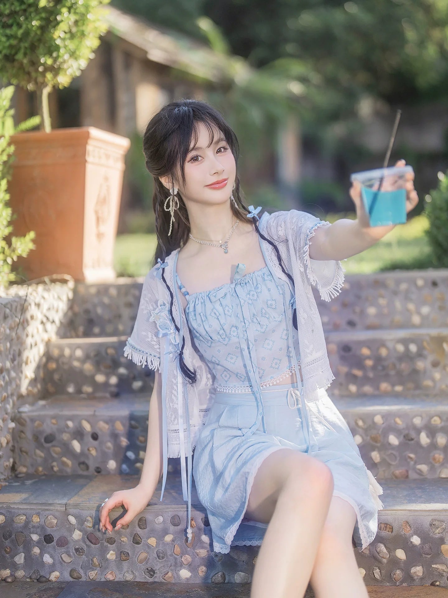 Summer Sea Breeze 夏日海风 - Modern Song Dynasty Hanfu Outfit (Preorder)