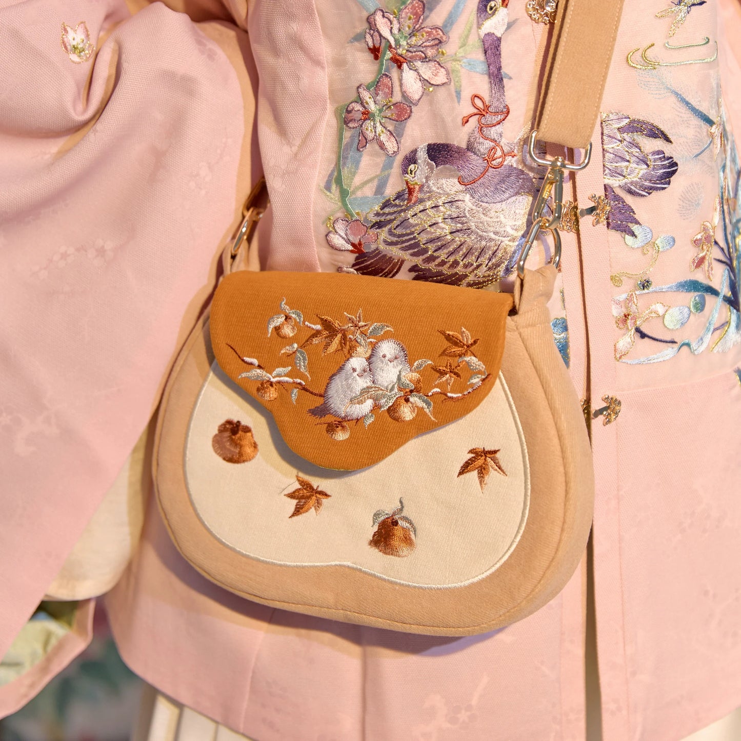 Caramel Crossbody Merchant Bag for Women