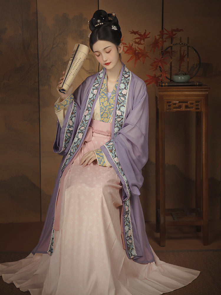 Begonia Fall 海棠落 - Song Dynasty Style Qiyao Ruqun Hanfu