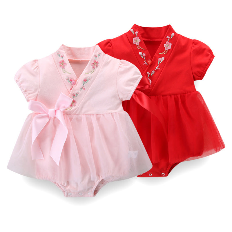 Amelia - Hanfu Style Summer Baby Onesies for Girls