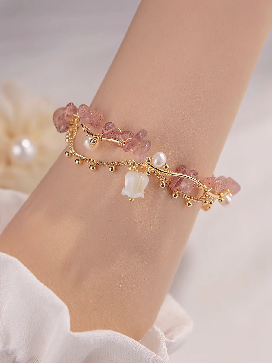 Strawberry Crystal Bracelet