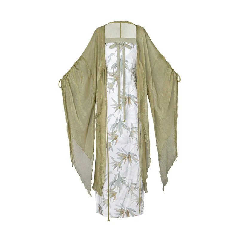 Cheongsam x Neo-Chinese Style: Rustling Bamboo 风间竹 (Preorder)