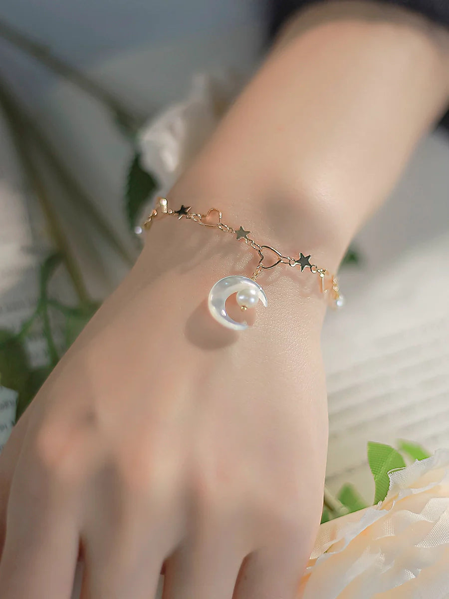Crescent Moon Ancient Style Bracelet