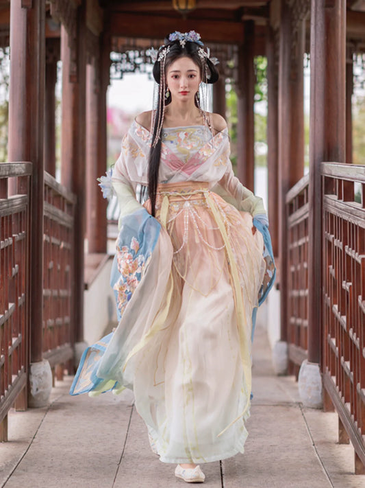Calm Waters 定风波 - Wei Jin Fairy Style Qiyao Ruqun