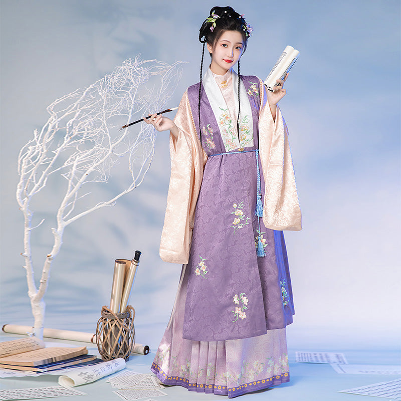Xilouyue 西楼月 - Bijia & Mamianqun Ming Dynasty Hanfu Set