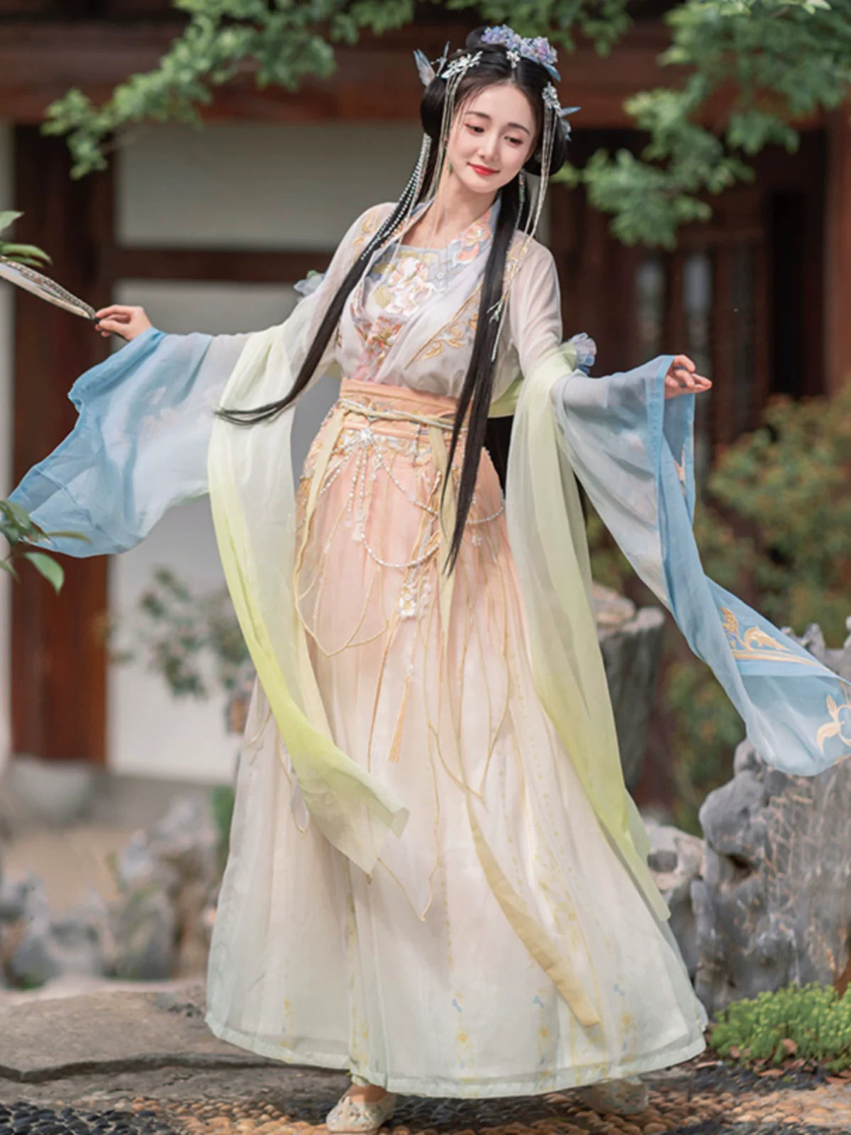 Calm Waters 定风波 - Wei Jin Fairy Style Qiyao Ruqun
