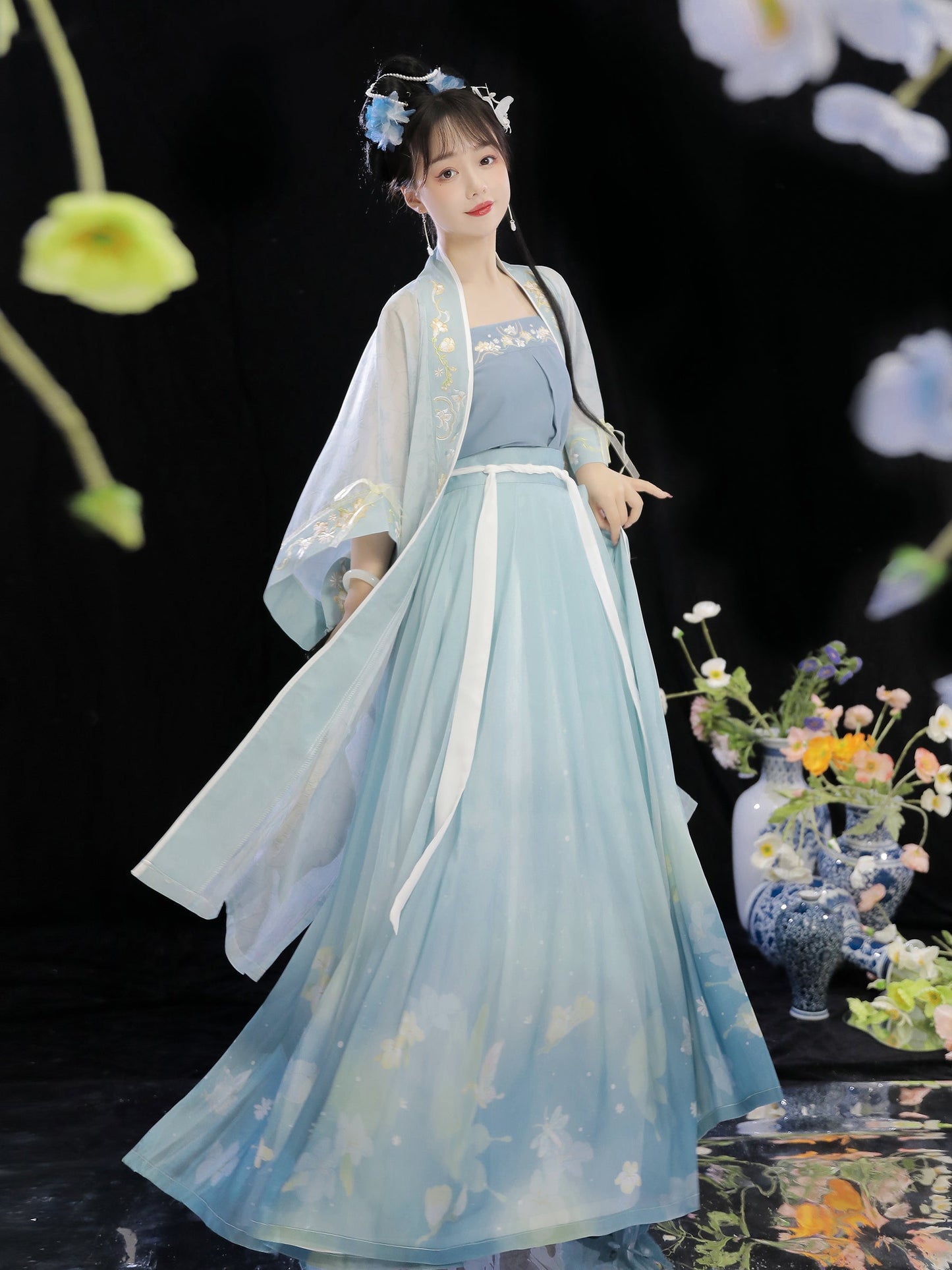 Qinghuan 清欢 - Song Dynasty Style Qiyao Ruqun Hanfu