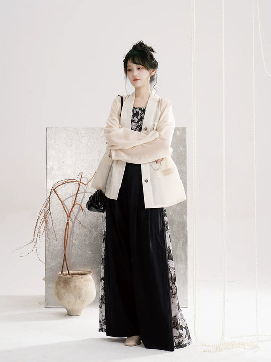 Friday Evening 晚五 - Modern Song Dynasty Summer Casual Hanfu Outfit (Preorder)
