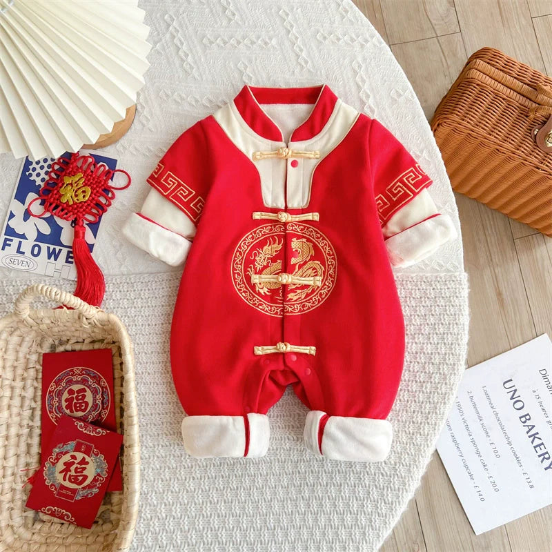 Oriental - Chinese New Year Festival Baby Onesies for Boys and Girls
